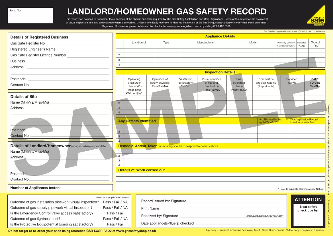 landlord gas safety certificates in stockport